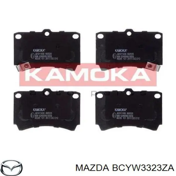Pastillas de freno delanteras Mazda 323 BA