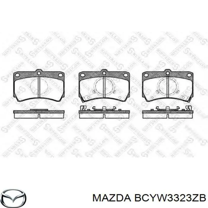 Pastillas de freno delanteras Mazda 323 BA