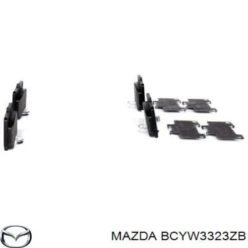 Pastillas de freno delanteras Mazda 323 BA