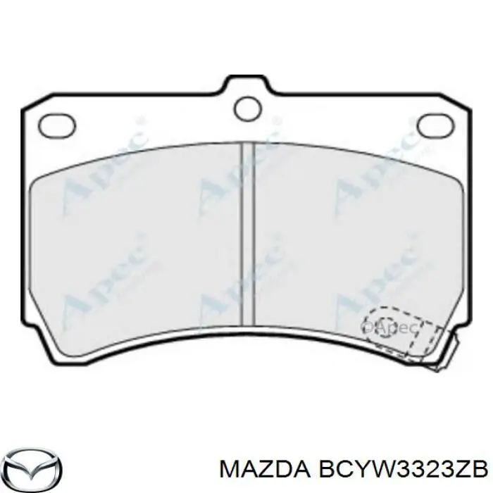 Pastillas de freno delanteras Mazda 323 BA