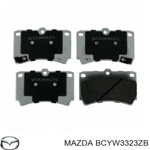 BCYW3323ZB Mazda pastillas de freno delanteras