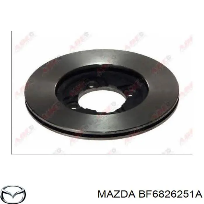 BF6826251A Mazda disco de freno trasero