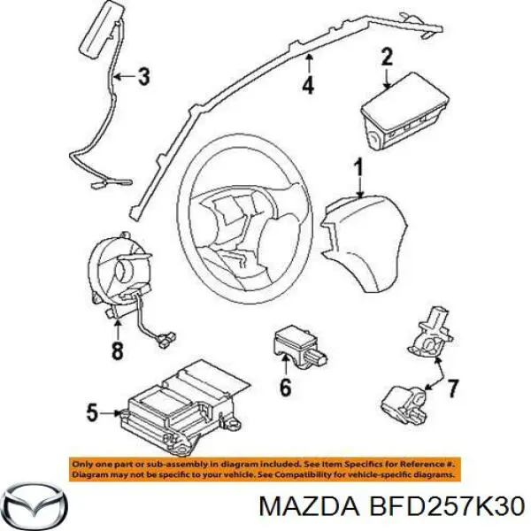 BFD257K30 Mazda