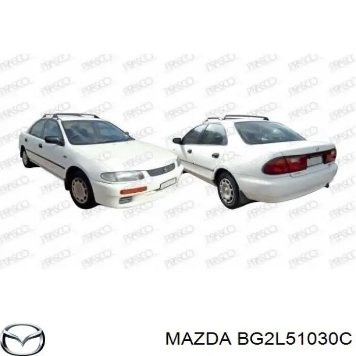 BG2L51030C Mazda faro derecho