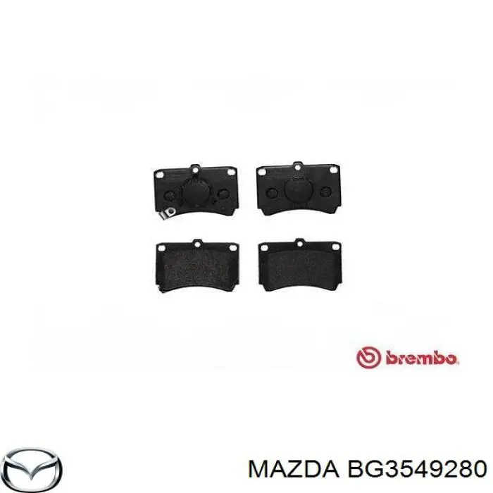 BG3549280 Mazda pastillas de freno delanteras