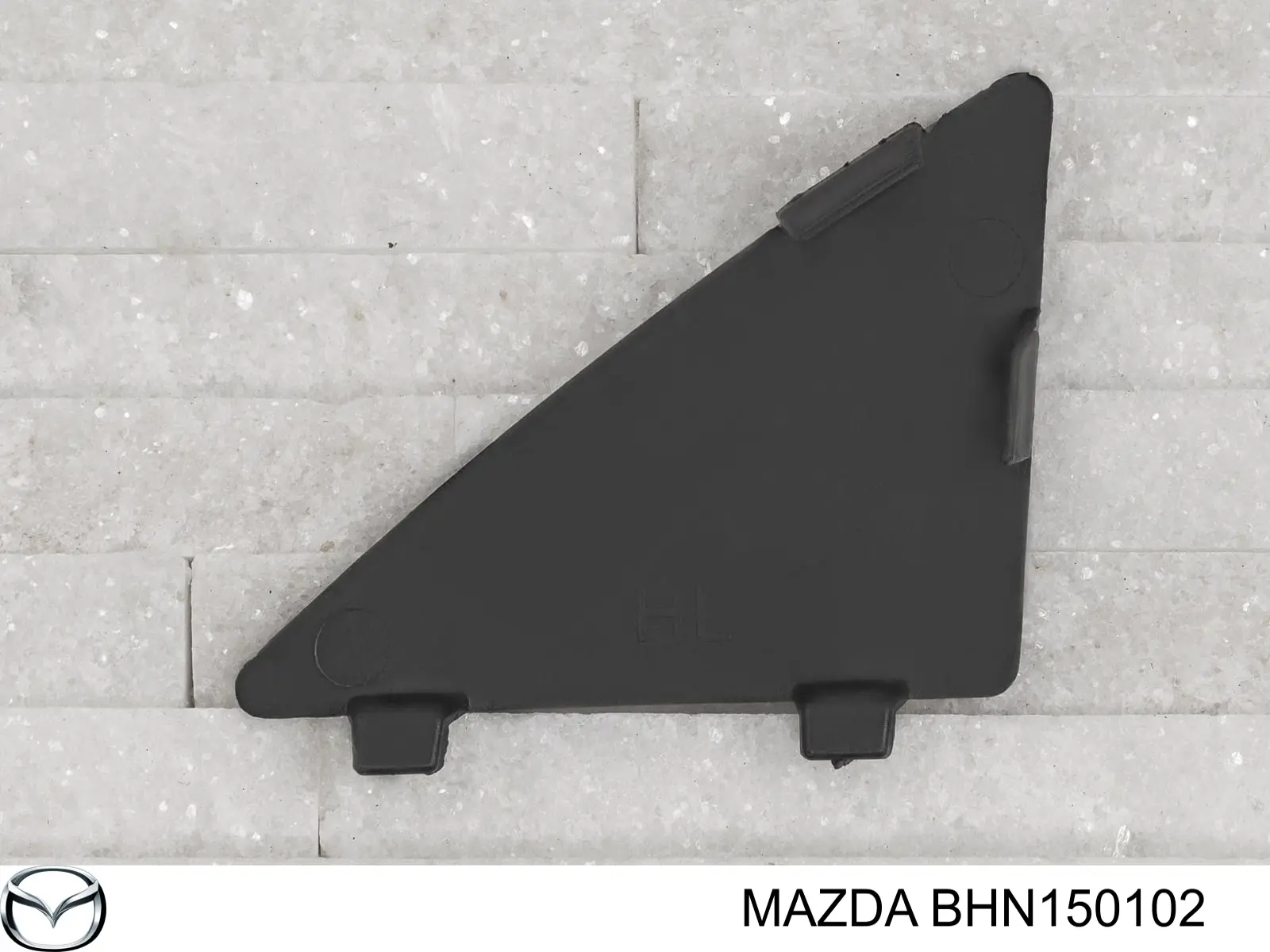 BHN150102 Mazda cobertura de parachoques, enganche de remolque, delantera izquierda