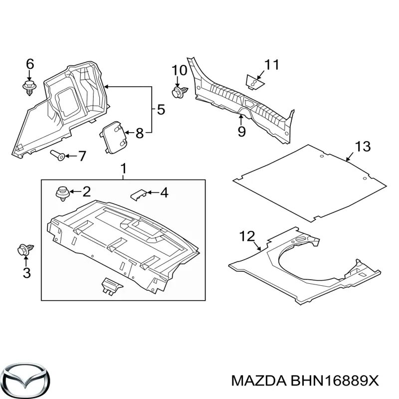 BHN16889X Mazda