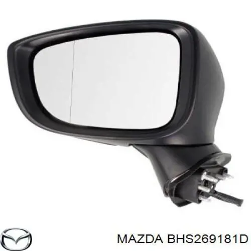 BHS269181D Mazda espejo retrovisor izquierdo