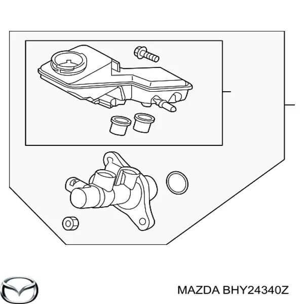 Comprar BHY24340Z Mazda Cilindro maestro de frenos