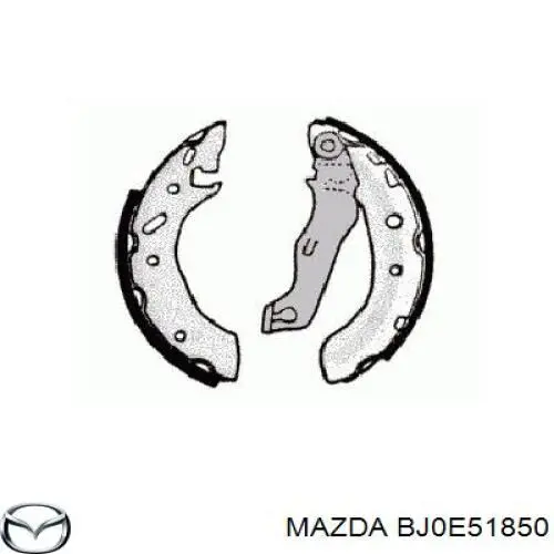 BJ0E51850 Mazda faldilla guardabarro delantera izquierda