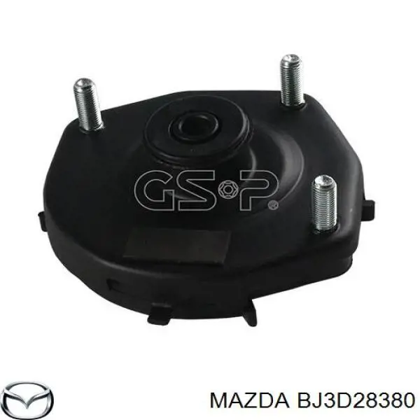 BJ3D28380 Mazda soporte amortiguador trasero derecho