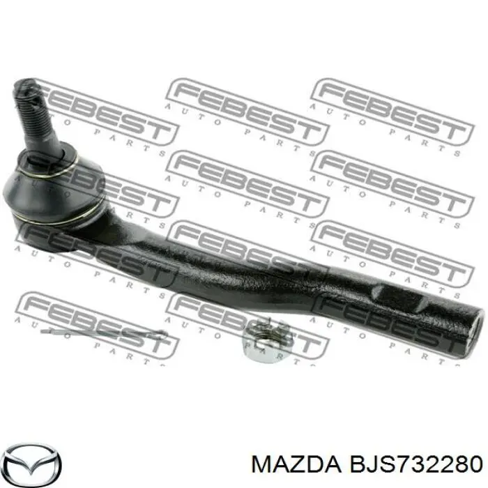 BJS732280 Mazda rótula barra de acoplamiento exterior