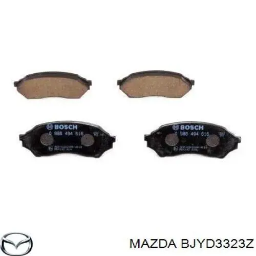 Pastillas freno delanteras Mazda BJYD3323Z precio, desde 26,31 EUR