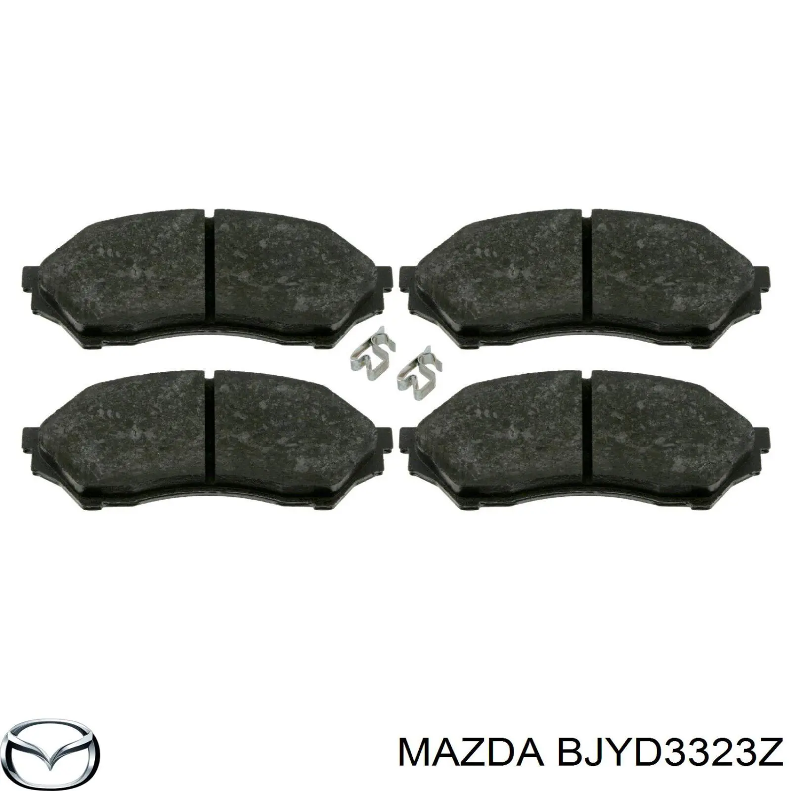 BJYD3323Z Mazda pastillas de freno delanteras