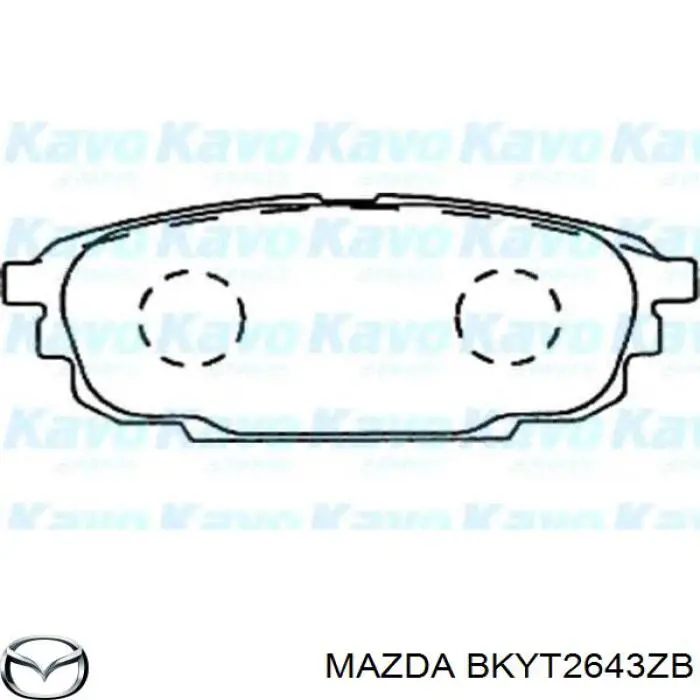 BKYT2643ZB Mazda Pastillas freno traseras