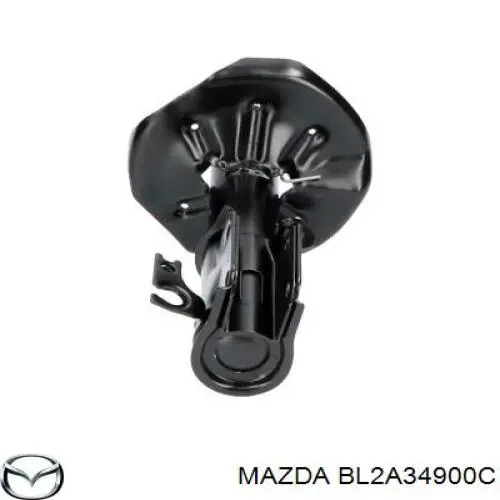 BL2A34900C Mazda amortiguador delantero izquierdo