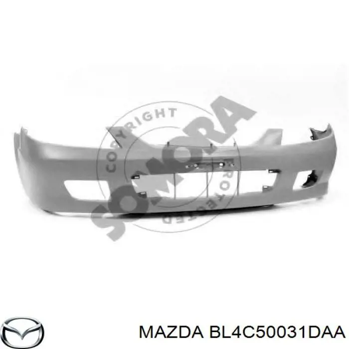 BL4C-50-031DAA Mazda paragolpes delantero