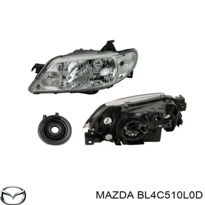 BL4C510L0D Mazda faro izquierdo