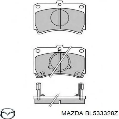 BL533328Z Mazda pastillas de freno delanteras