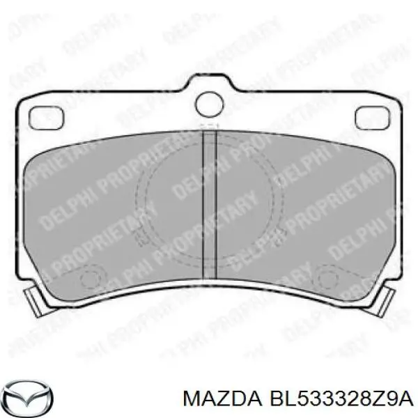 BL533328Z9A Mazda pastillas de freno delanteras