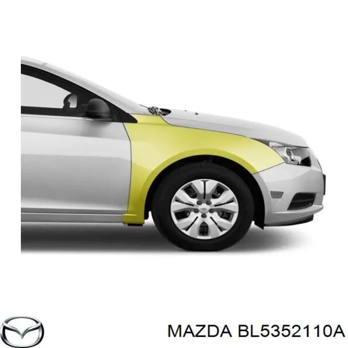 Guardabarros delantero derecho para Mazda 323 (BF)