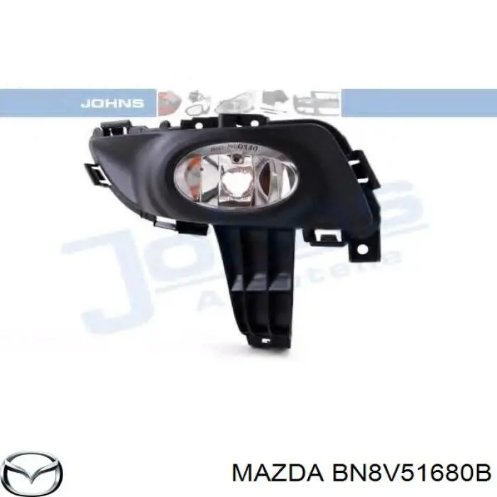BN8V51680B Mazda faro antiniebla derecho