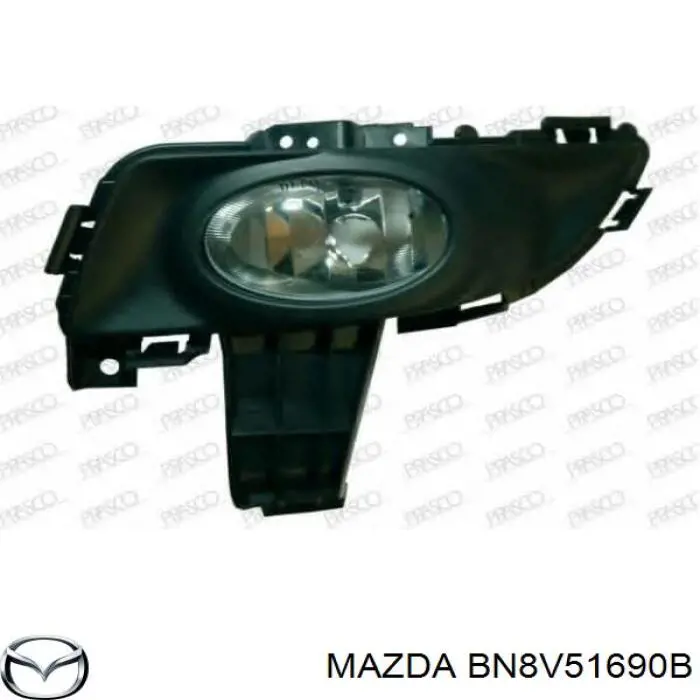 BN8V51690B Mazda luz antiniebla izquierdo
