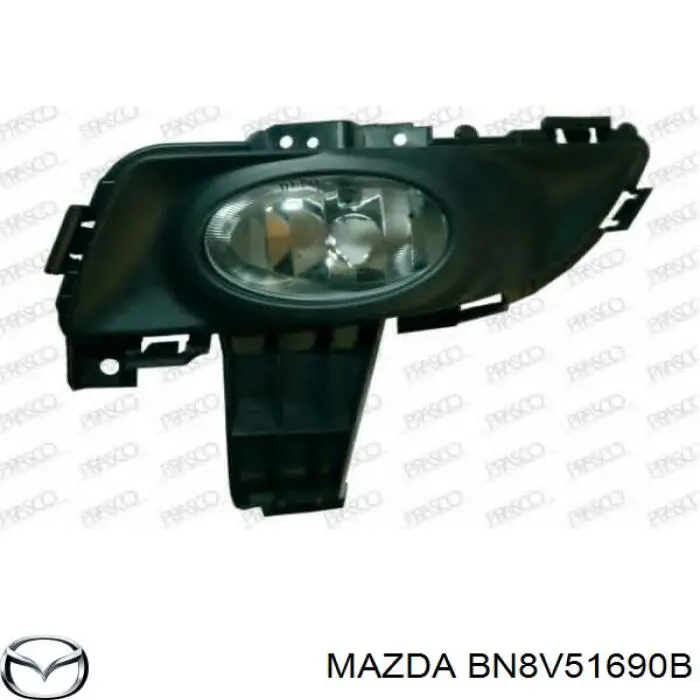 BN8V51690B Mazda faro antiniebla izquierdo