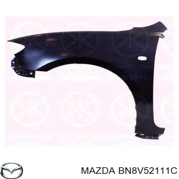 Guardabarros delantero derecho para Mazda 3 (BK12)