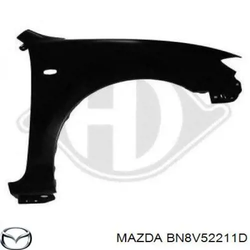 Aleta delantera izquierda Mazda BN8V52211D precio, desde 65,67 EUR