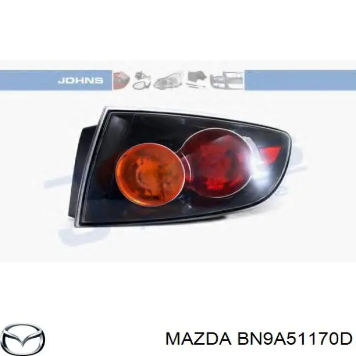 Piloto trasero exterior derecho Mazda BN9A51170D precio, desde  