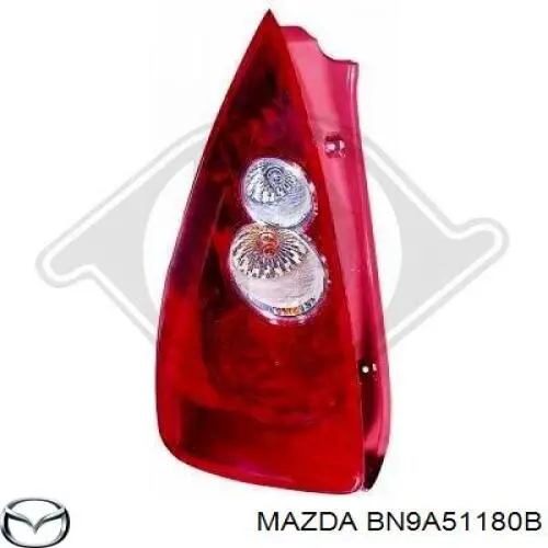 BN9A51180D Mazda Piloto trasero exterior izquierdo