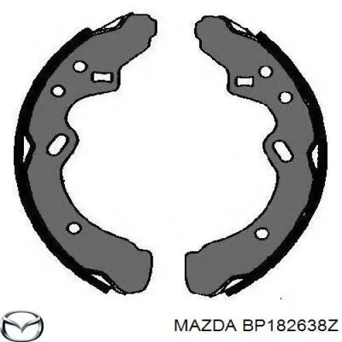 BP182638Z Mazda zapatas de frenos de tambor traseras