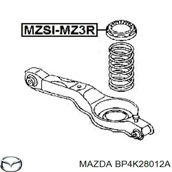 BP4K28012A Mazda caja de muelle, eje trasero, arriba