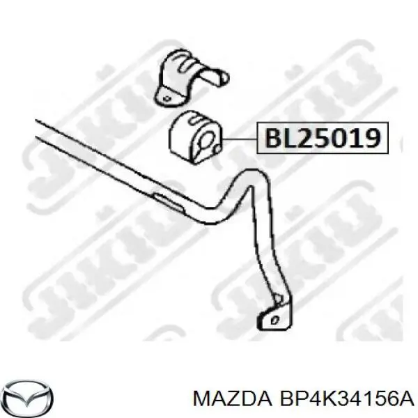 Buje de barra estabilizadora delantera Mazda BP4K34156A precio, desde 3,46 EUR