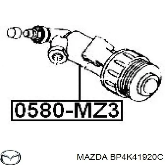 Bombin de embrague BP4K41920C Mazda