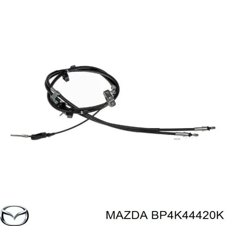 BP4K44420K Mazda cable de freno de mano trasero izquierdo