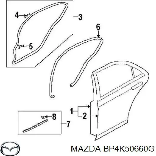 BP4K50660G Mazda