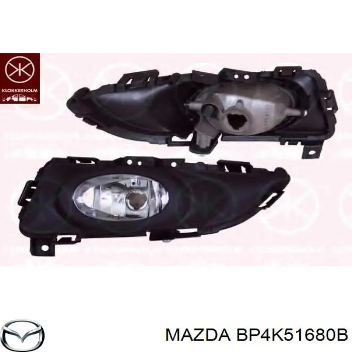 Luz antiniebla derecha para Mazda 3 (BK14)