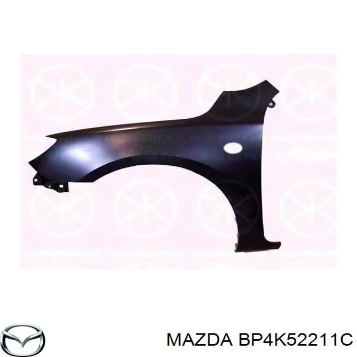Guardabarros delantero izquierdo para Mazda 3 (BK14)