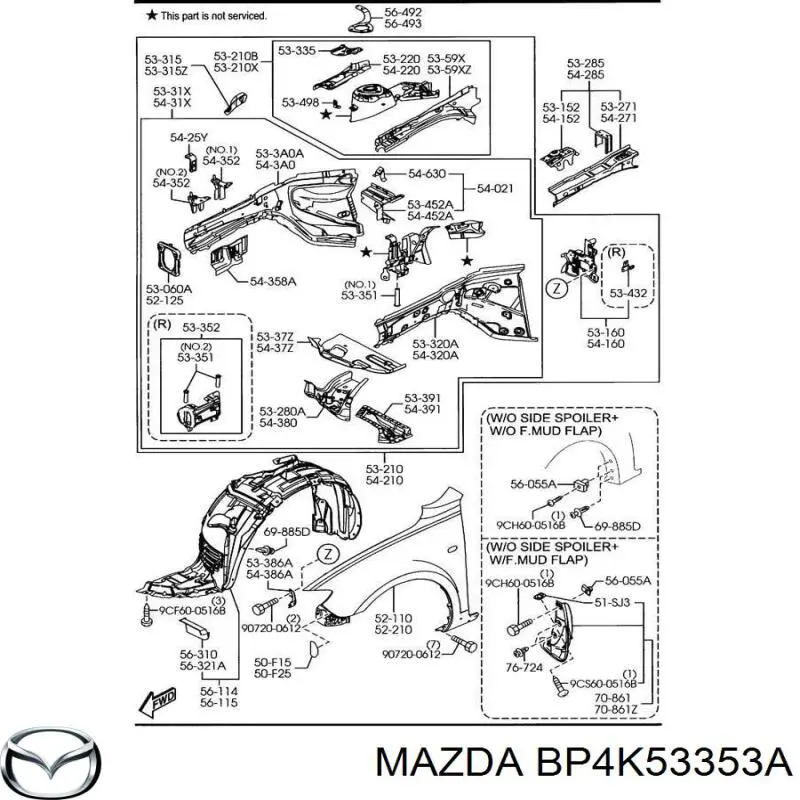 BP4K53353A Mazda 