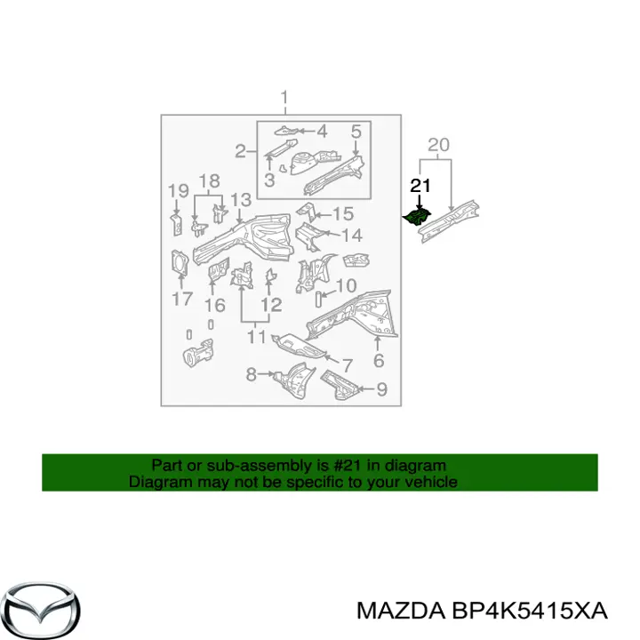 BP4K5415XA Mazda 