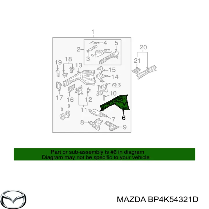 BP4K54321D Mazda 
