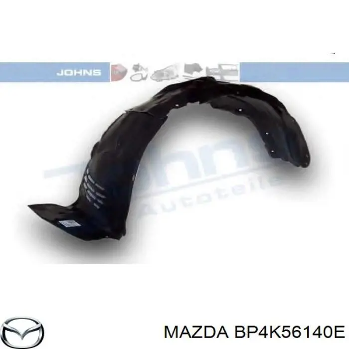 Comprar BP4K56140E Mazda Guardalodos interior izquierdo, guardafango delantero
