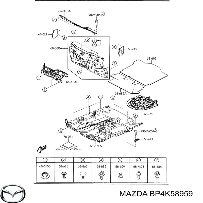 BP4K58959 Mazda 