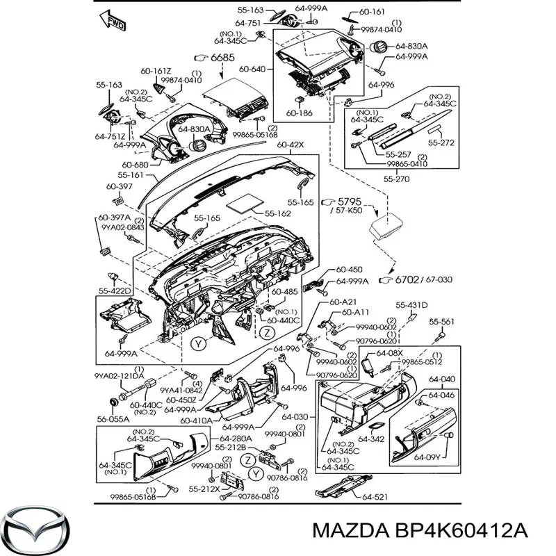 BP4K60412A Mazda 