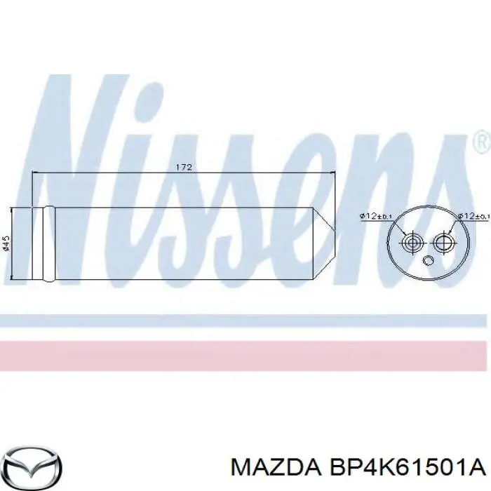 Filtro deshidratador aire acondicionado Mazda BP4K61501A precio, desde 49,55 EUR