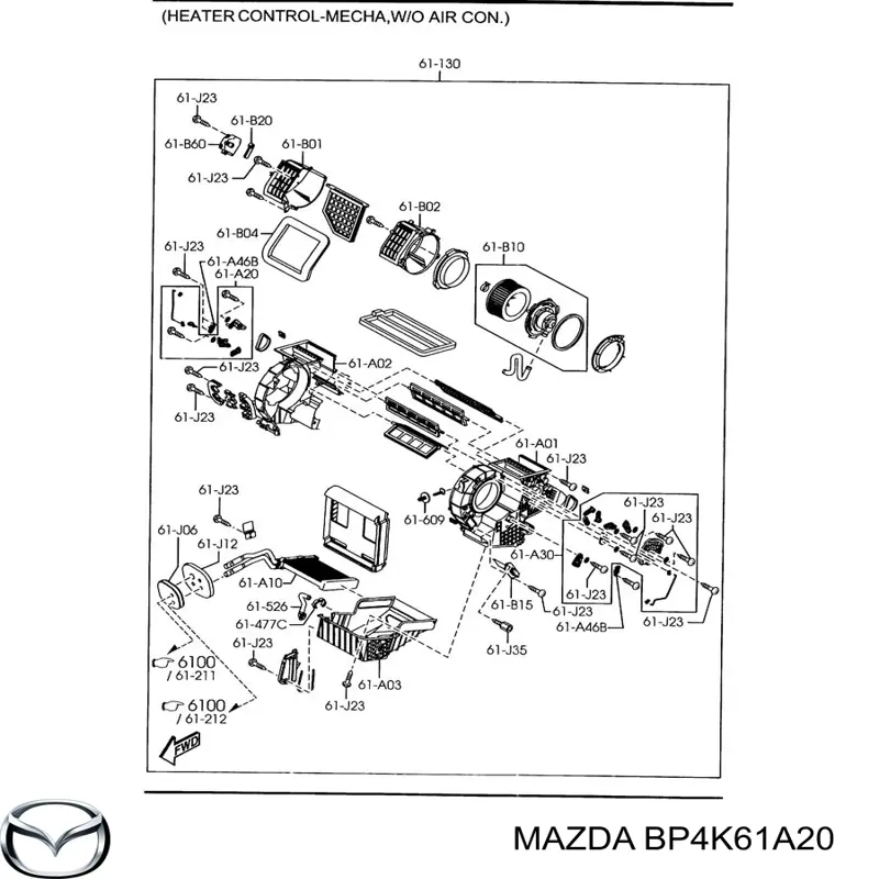 BP4K61A20 Mazda 