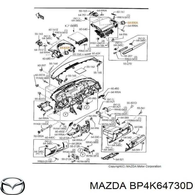 BP4K64730D Mazda 
