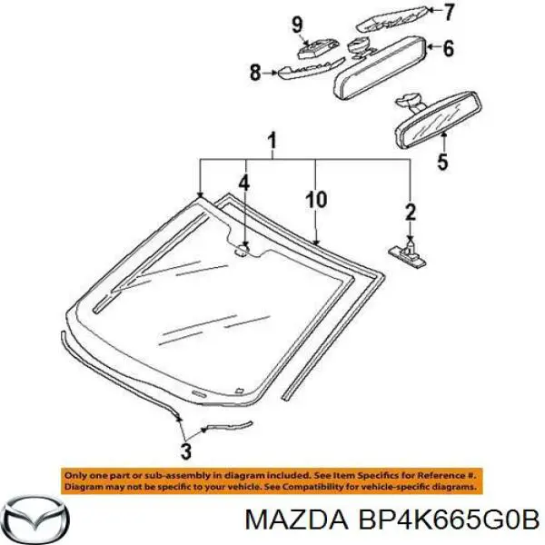 Sensor de lluvia Mazda BP4K665G0B precio, desde 39,20 EUR